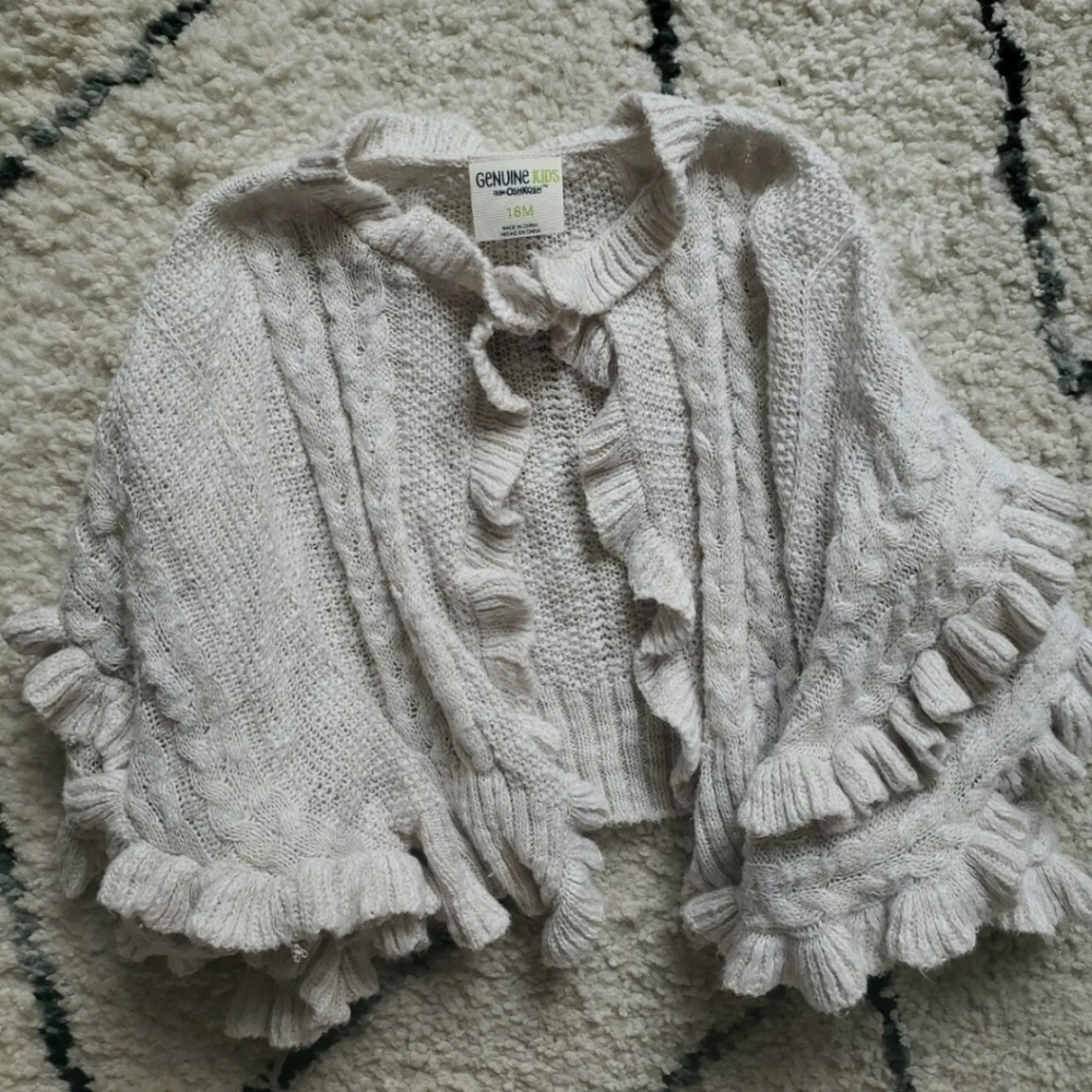 Genuine Kids From Oshkosh Boho Knit Shawl 18M